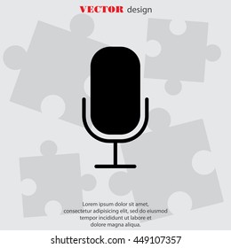 Web icon. Microphone, voice search