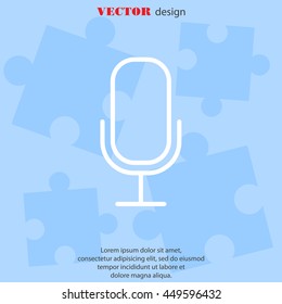 Web icon. Microphone, voice search