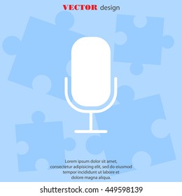 Web icon. Microphone, voice search