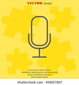Web icon. Microphone, voice search