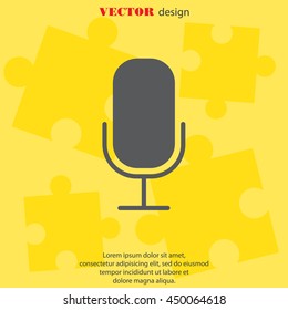 Web icon. Microphone, voice search