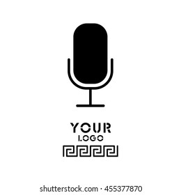 Web icon. Microphone, voice search