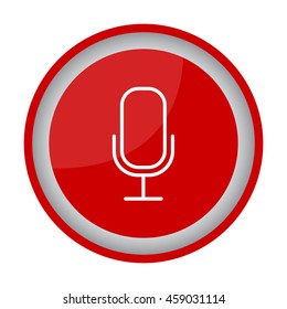 Web icon. Microphone, voice search