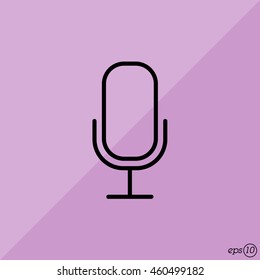 Web icon. Microphone, voice search