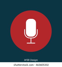 Web icon. Microphone, voice search