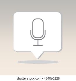 Web icon. Microphone, voice search