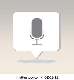 Web icon. Microphone, voice search
