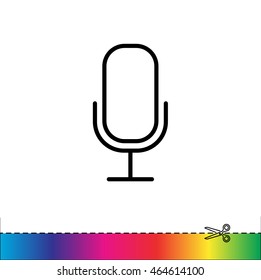 Web icon. Microphone, voice search
