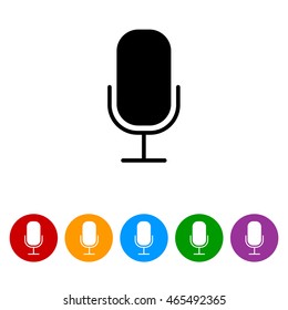Web icon. Microphone, voice search