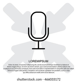 Web icon. Microphone, voice search