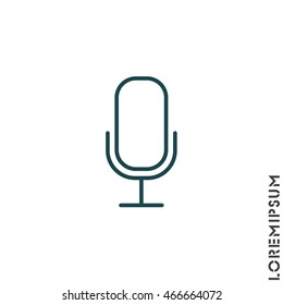 Web icon. Microphone, voice search
