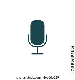 Web icon. Microphone, voice search