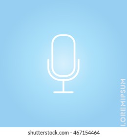 Web icon. Microphone, voice search