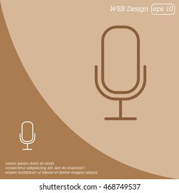 Web icon. Microphone, voice search