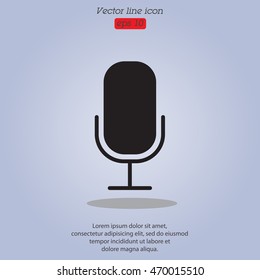 Web icon. Microphone, voice search