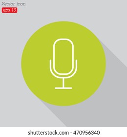 Web icon. Microphone, voice search