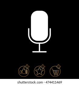 Web icon. Microphone, voice search
