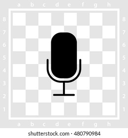 Web icon. Microphone, voice search