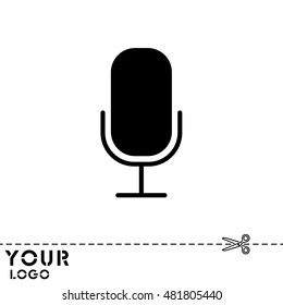 Web icon. Microphone, voice search