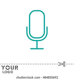 Web icon. Microphone, voice search