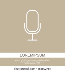 Web icon. Microphone, voice search