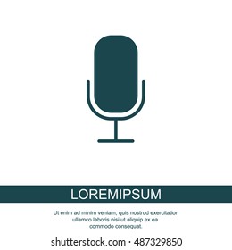 Web icon. Microphone, voice search