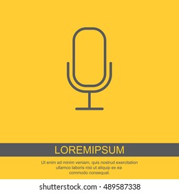 Web icon. Microphone, voice search