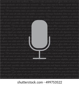 Web icon. Microphone, voice search