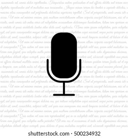 Web icon. Microphone, voice search