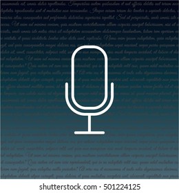 Web icon. Microphone, voice search