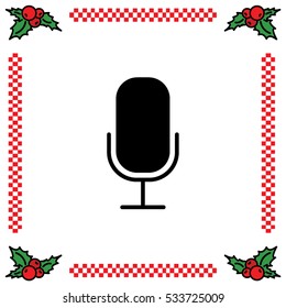 Web icon. Microphone, voice search