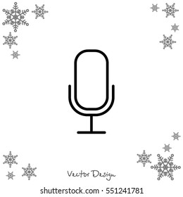 Web icon. Microphone, voice search