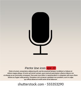Web icon. Microphone, voice search