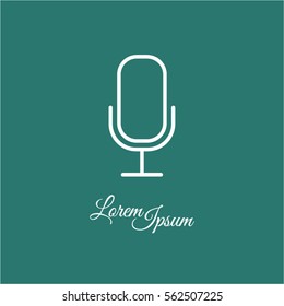 Web icon. Microphone, voice search