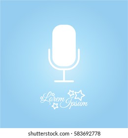 Web icon. Microphone, voice search