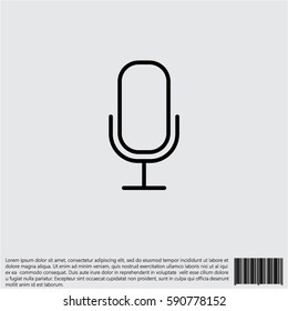 Web icon. Microphone, voice search