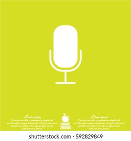 Web icon. Microphone, voice search