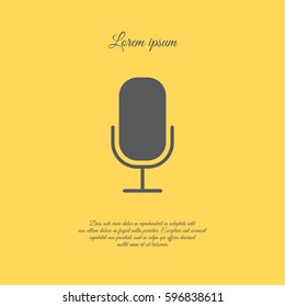 Web icon. Microphone, voice search