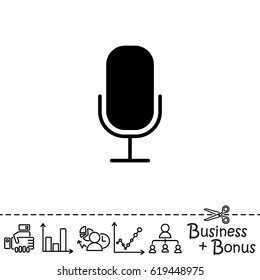 Web icon. Microphone, voice search