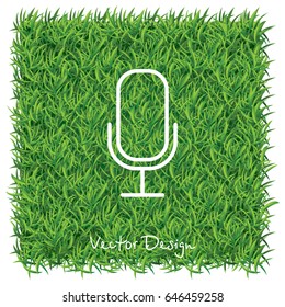 Web icon. Microphone, voice search