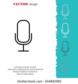 Web icon. Microphone, voice search