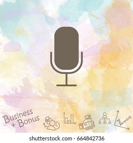 Web icon. Microphone, voice search