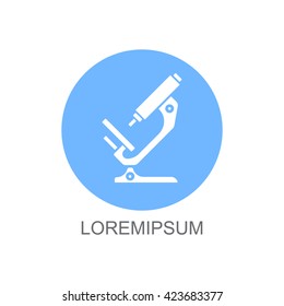 Web icon. Microscope