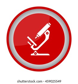 Web icon. Microscope