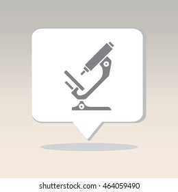 Web icon. Microscope
