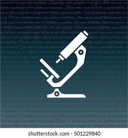 Web icon. Microscope