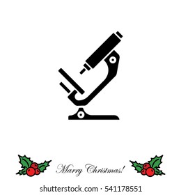 Web icon. Microscope