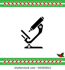 Web icon. Microscope