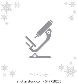 Web icon. Microscope