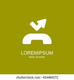 Web icon. Missed call